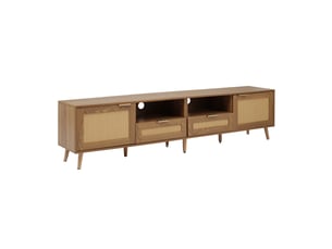Meuble tv coloris bois clair 200 cm <strong>OXEZA</strong> <strong></strong>