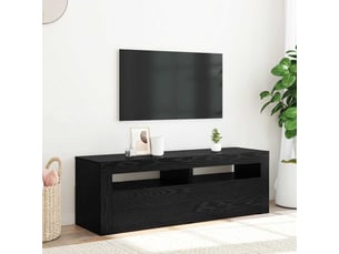 Meuble tv coloris noir 120 cm <strong></strong>  <strong></strong>