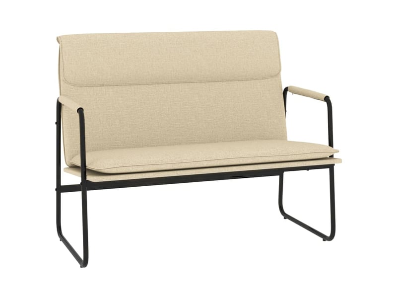  Banc d'entrée, banc d'intérieur crème 100x64x80 cm tissu  - Conforama A