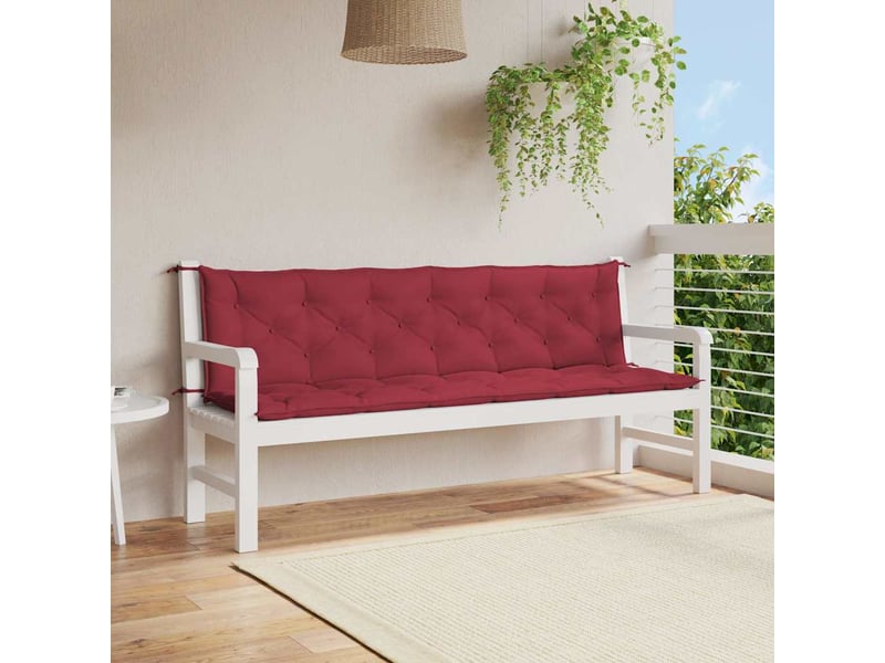  Coussin de banc de jardin, coussin d'assise rouge bordeaux tissu oxford cf52822  - Conforama B