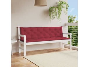 Coussin de banc de jardin, coussin d'assise rouge bordeaux tissu oxford cf52822