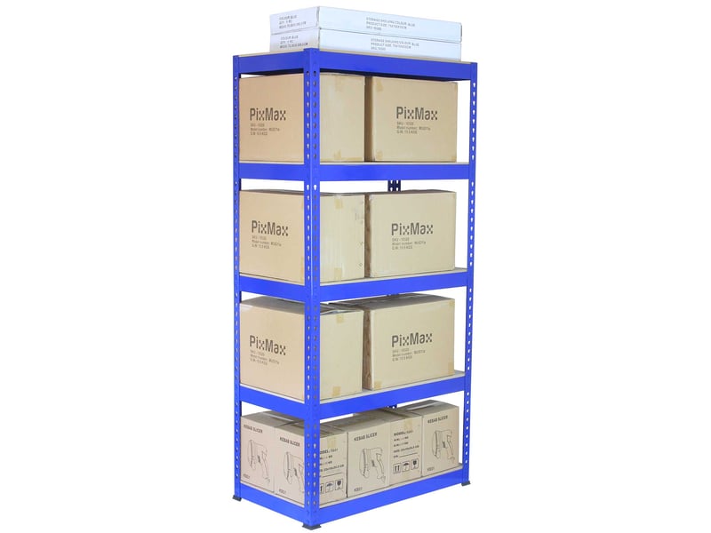  Monster racking - 3 rayonnages q-rax en acier sans boulons bleus 90cm x 50cm x 182cm 7001(3) - Conforama D