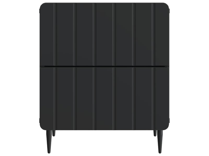 Table de chevet avec tiroir 2 pièces noir 43 x 34,5 x 49,5 cm - Conforama E