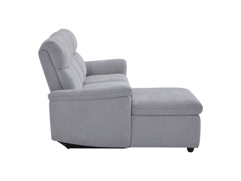 Canapé d'angle gris relax électrique 3 p  - Conforama E