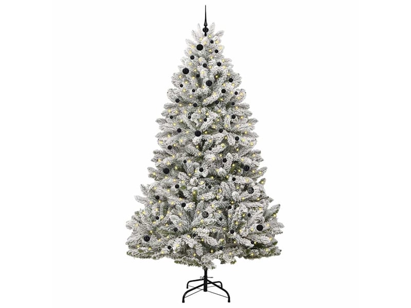 Sapin de noël, arbre de noël artificiel 270 cm 300 led blanc chaud cf61017 - Conforama C