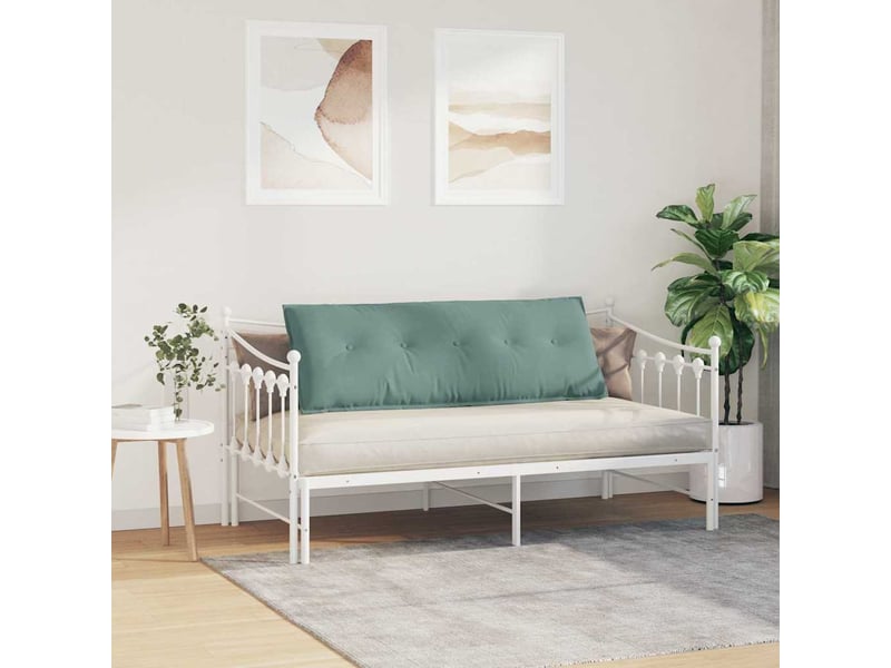 Coussin de dos, coussin de dossier vert mer 140 x 50 cm tissu en velours côtelé cf55119 - Conforama D