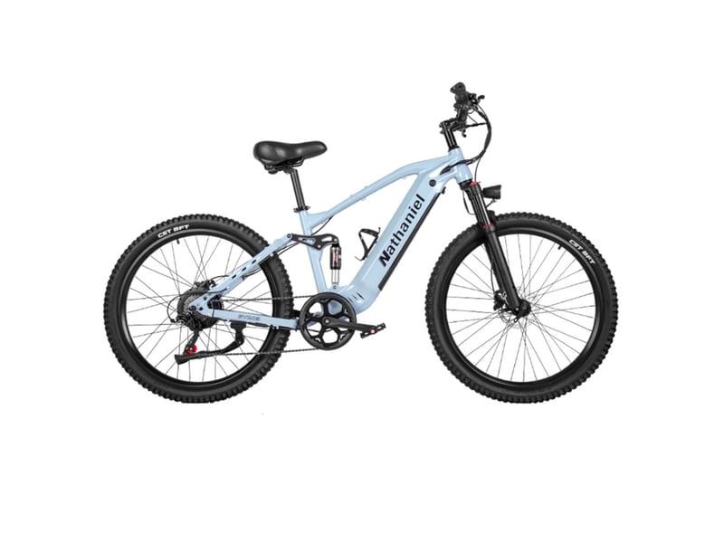 Vtt électrique tout suspendu nathaniel syr03, 27,5 longue autonomie, bleu - Conforama A