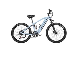Vtt électrique tout suspendu nathaniel syr03, 27,5 longue autonomie, bleu