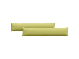 Lot de 2 coussins de canapé, coussins décoratifs tissu vert clair 200 x 40 cm cf58973