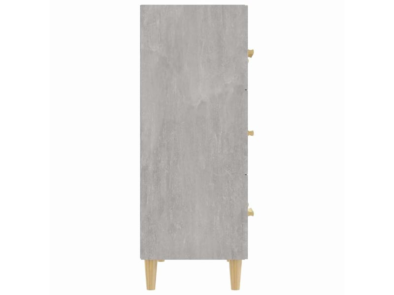  Buffet - bahut - meuble de rangement gris béton 70x34x90 cm bois d'ingénierie  - Conforama D