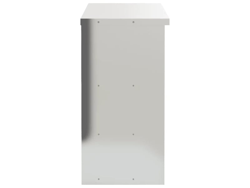  Armoire murale de cuisine en acier inoxydable 110 x 40 x 75 cm design moderne avec 2 étagères couleur argenté 02_0047582  - Conforama C
