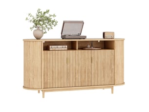 Buffet 3 porte(s) 0 tiroir(s) WISHDOR - 140 cm coloris naturel