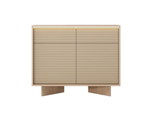 Chiffonnier CASANOVA coloris beige largeur 40 cm hauteur 84.4 cm