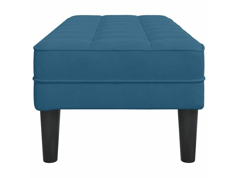  Banc chambre, bout de lit bleu 113x57x39 cm velours  - Conforama E