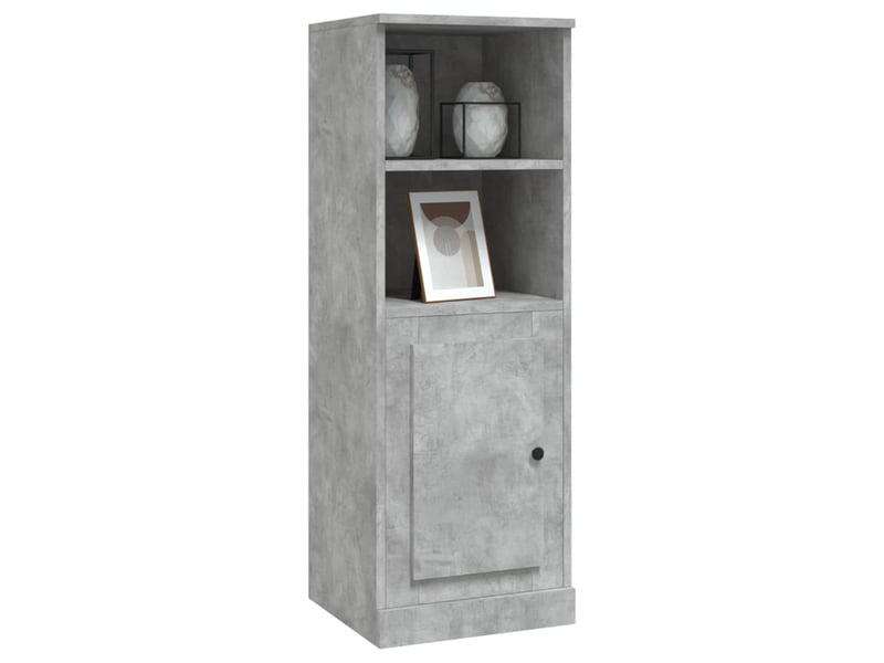  Buffet haut - bahut - meuble de rangement gris béton 36x35,5x103,5 cm bois d'ingénierie  - Conforama D