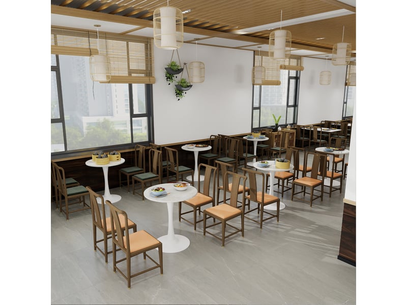  Bout de canapé 70x70x72 cm, design épuré moderne, couleur coloris blanc, marbre artificiel  - Conforama D