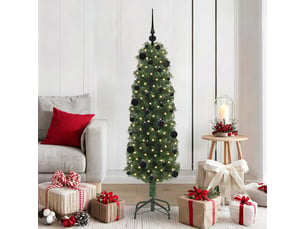 Sapin de noël - arbre de noël artificiel vert 150 cm pvc et acier et plastique