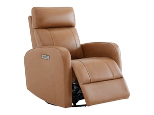 Fauteuil relax électrique  <strong>CHITA</strong> 100% Cuir marron