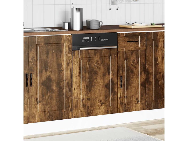  Panneau de lave-vaisselle chêne fumé 45x1,5x57cm  - Conforama C