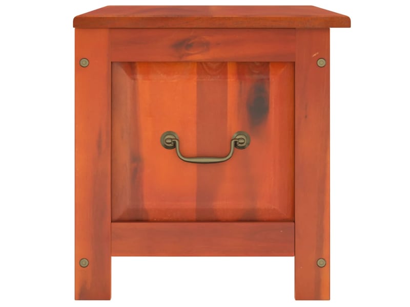  Coffre de rangement avec couvercle marron bois massif d'acacia shl34051  - Conforama E