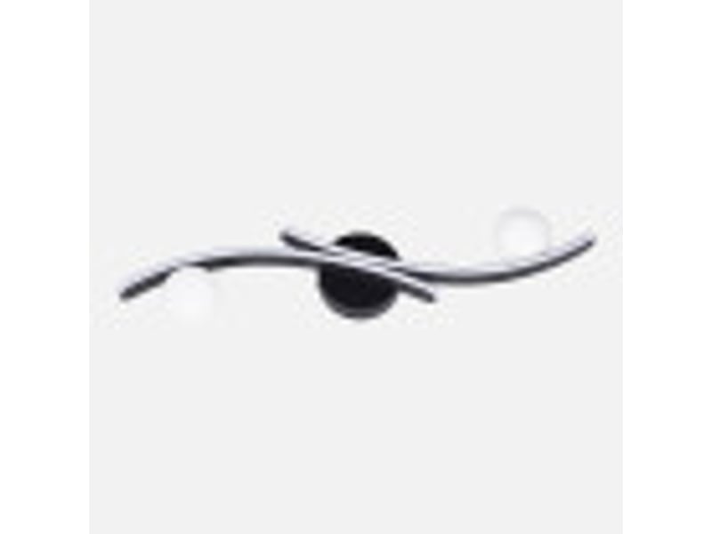  Applique murale fabrilamp fermoselle noir led intégrée 30 w 2550 lm 4000 k 20.5x70.4x10 cm 255162009 - Conforama B