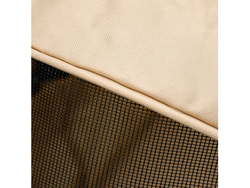  Poussette pour votre petit compagnon pliable kaki en tissu oxford, 4 roues doubles avec freins, idéale pour petits compagnons  - Conforama D