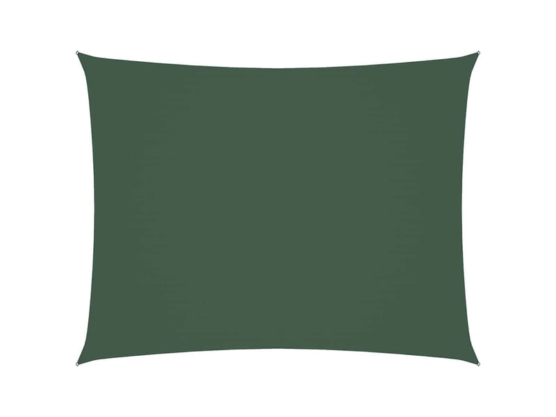  Voile de parasol - voile d'ombrage tissu oxford rectangulaire 4x6 m vert foncé  - Conforama A