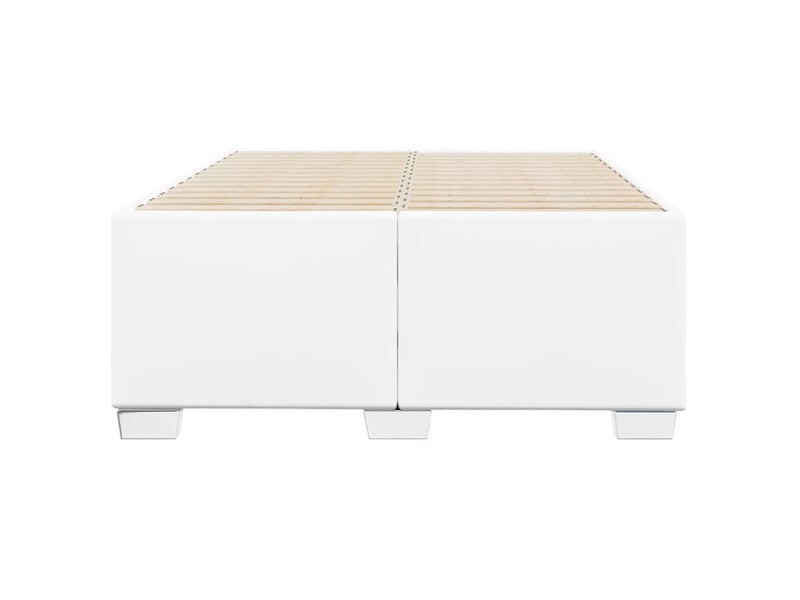 Lit double- lit adulte -  cadre de lit sans matelas blanc 120x190 cm similicuir  - Conforama C