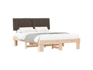 Lit 2 places 150x200 cm    coloris taupe