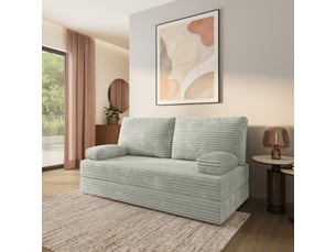 Canapé droit compressé convertible MASSENO SILAR TILIA 83 3 places Velours côtelé TILIA 83