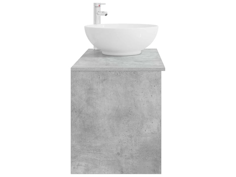  Ensemble de mobilier de salle de bain 2 pcs gris béton shl5815  - Conforama E