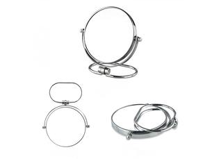 Miroir de maquillage pliable double face, miroir de table et mural, miroir double face 1x3x, 7 pouces