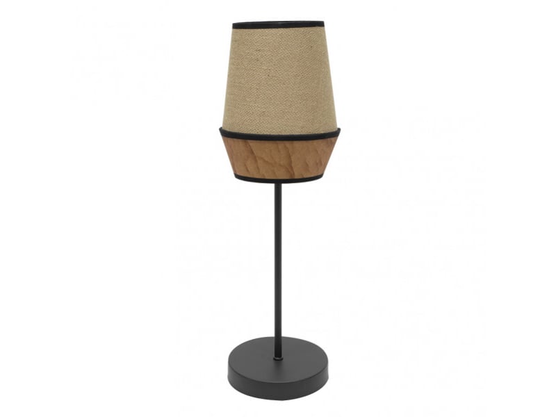  Lampe à poser fabrilamp campana toile de jutemarron 1 x e27 74 x 25 x 25 cm 173971102 - Conforama A
