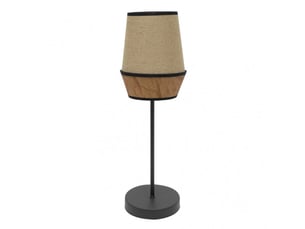 Lampe à poser fabrilamp campana toile de jutemarron 1 x e27 74 x 25 x 25 cm