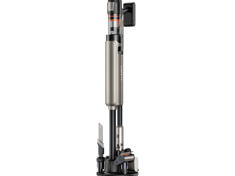  Uwant v600 aspirateur balai et balai électrique aspirateur balai 4-en-1 batterie sec hepa sac à poussière 0,4 l gris 3000 ah  - Conforama A