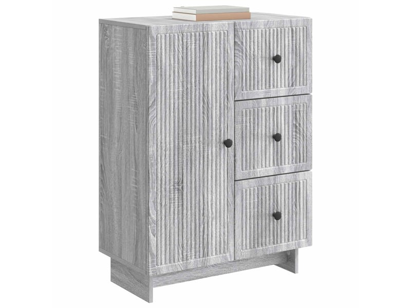  Buffet - bahut - meuble de rangement sonoma gris 66 x 34,5 x 90 cm bois d'ingénierie  - Conforama C