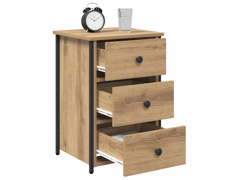Table de chevet - cabinet de chevet - table de nuit 2 pc marron 40 x 36 x 60 cm - Conforama B