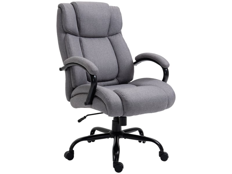  Rivane chaise de bureau ergonomique pivotante fauteuil gaming gris clair  - Conforama A