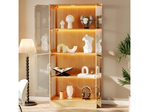Vitrine coloris naturel PEXCHO - 80 cmx170 cm