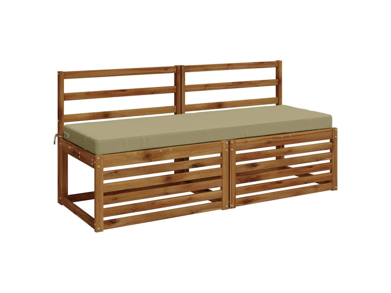 Lot de 2 coussins de banc, coussins d'assise soest 100 % polyester vert clair cf57571 - Conforama C