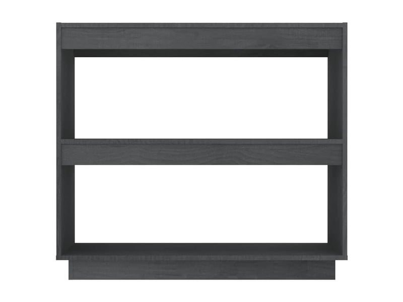  Bibliothèque, meuble de rangement salon gris 80x35x71 cm bois de pin massif  - Conforama E