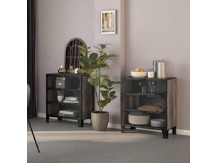 Armoire <strong></strong> <strong></strong> coloris gris largeur 72 cm