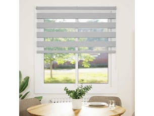 Store zèbre, store de fenêtre gris clair largeur du tissu 130,9 cm polyester cf48464