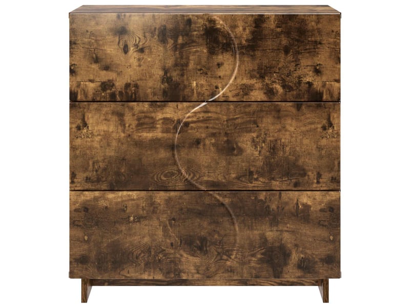  Buffet salon, buffet de rangement chêne fumé 70x38x75 cm bois d'ingénierie  - Conforama D