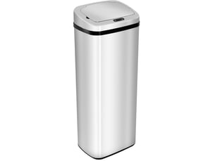 Poubelle automatique 33x25x84 cm capteur métal argenté