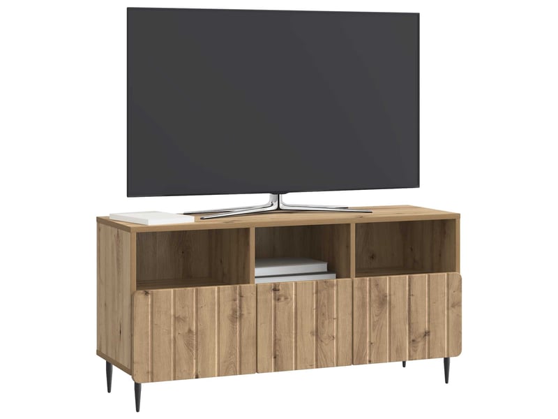  Meuble tv - banc tv - meuble de rangement 102 x 34,5 x 50 cm chêne artisanal bois d'ingénierie  - Conforama C