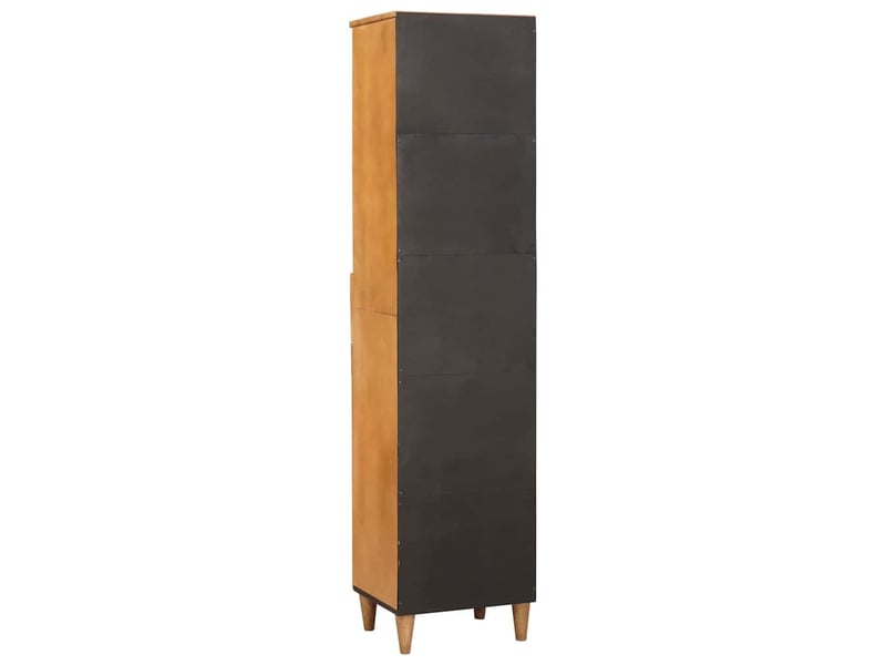  Cabinet de salle de bain, armoire salle de bain marron clair 38 x 33 x 160 cm cf65383  - Conforama E