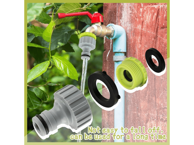  4 pièces raccord robinet universel fileté femelle 12 &amp; 34 - connecteur de robinet de jardin raccord de robinet, adaptateur de tuyau d'arrosage  - Conforama D