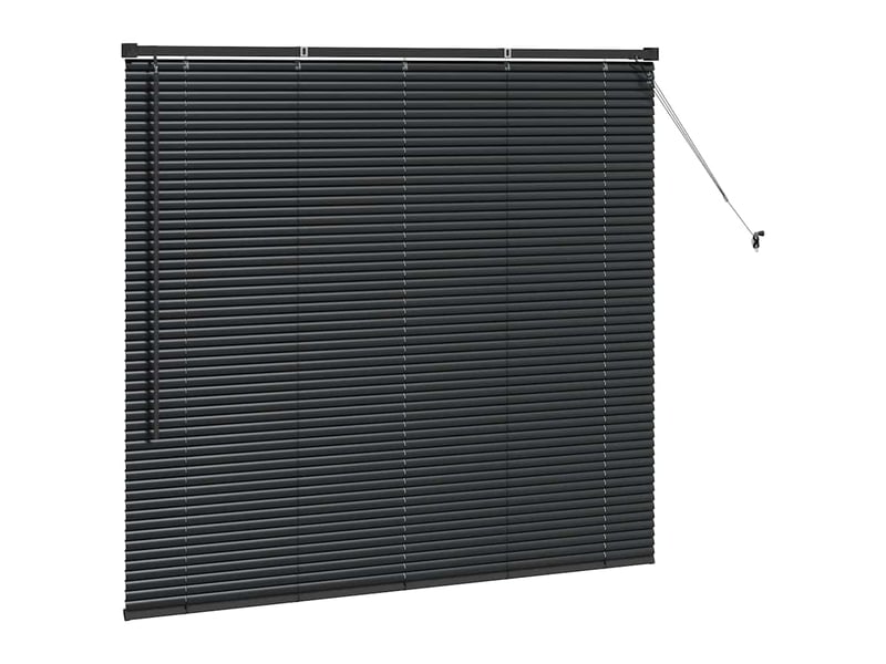  Store vénitien, store de fenêtre noir 130 x 140 cm 25 mm aluminium cf48070  - Conforama E