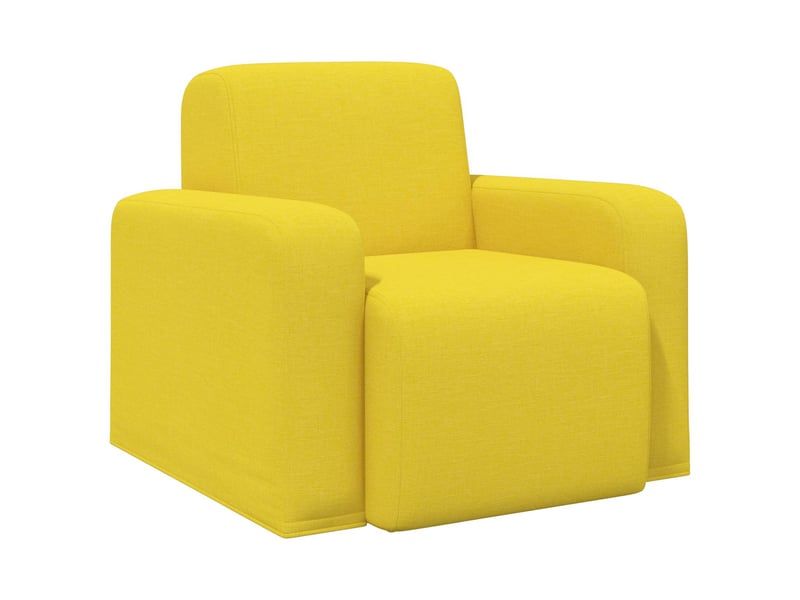 Vidaxl fauteuil jaune clair tissu  - Conforama A